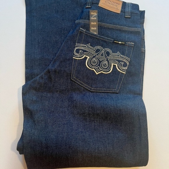 NWT Jordan Craig Raw 10" Flare Embroidered 30x30 Jeans 🔥🔥 (D2) - Picture 1 of 7
